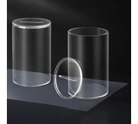 Lot de 2 tirelires en acrylique transparent pour adultes et enfants