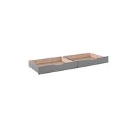 Lot de 2 Tiroirs de lit Gris pour Lits Superposés 2 places - MARTIN -