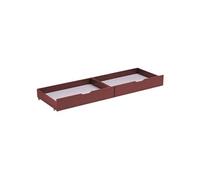 Lot de 2 tiroirs de rangement terracotta pour lit
