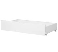 Lot de 2 Tiroirs en Bois de Pin de Couleur Blanche à placer sous le Lit Beliani