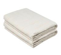 Lot de 2 Tissus Tufting 200 x 150 cm, Toile de Moine pour Tufting Gun | 6 m² au total, coton-polyester, lignes jaunes 5 cm, bords surjetés, pour punch needle, tapis et broderie DIY