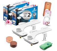 Lot de 2 Toilette Japonaise - Kit Complet WC Installation Facile - Marque Française - Personnalisable - Bidet Japonais Compact - Hygiénique, Ecologique, Economique - Douchette Moderne