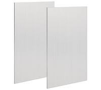 Lot de 2 tôles d'aluminium 6061 T651 de 15,2 x 30,5 x 0,2 cm (0,2 cm) plates et fines plaques d'aluminium unies recouvertes d'un film de protection,plaque métallique rectangulaire en aluminium, 1,5 mm