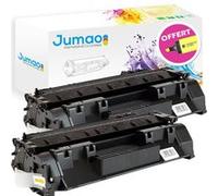 Lot de 2 Toners cartouches haute capacité type Jumao pour HP CF280X, Noir G