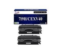 -Lot de 2 Toners compatibles avec Canon 719H/CEXV40 (3480B002/3480B006) pour Canon MF419X, MF5840DN, MF5880DN Noir