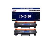 Lot de 2 Toners compatibles Brother MFC-L2712DW, MFC-L2713DW, TN2420 - 3 000 pages - T3AZUR Noir