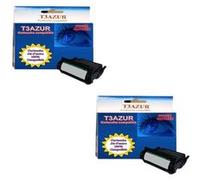 Lot de 2 Toners compatibles pour Lexmark Optra T620 /T620DN / 12A6865 - Noir - 30 000 pages Noir G
