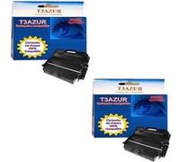 Lot de 2 Toners compatibles pour Lexmark T640n / T640tn / 64016HE - Noir - 21 000 pages G