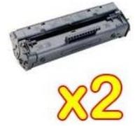 Lot de 2 Toners Laser Monobloc Noir Remanufacturé Hewlett Packard / HP 92A (C4092A), Remanufacturé Canon EP-22 (1550A003) Noir G