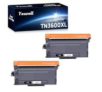 Lot de 2 toners TN3600XL compatibles avec Brother TN3600XL TN-3600XL TN3600 pour HL-L5210DN DCP-L5510DW MFC-L5710DW MFC-L5710DN HL-L6210DW MFC-L6710DW MFC-L6910DN