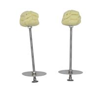 Lot de 2 torches de feu - Tête de mèche torsadée en Kevlar - Taille réglable - Débutant à avancé - Lampe de poche pour flux, rotation, cirque, danse du ventre
