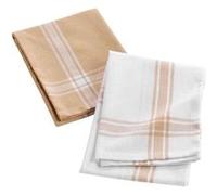 Lot de 2 Torchons "Cuisiline" 50x70cm Beige Beige G