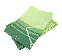 Lot de 2 torchons de cuisine toile collection BASKET 50x70 cm vert