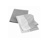 Lot de 2 Torchons "Déjeuner" 50x70cm Gris