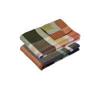 Lot de 2 torchons en coton multicolore, à carreaux, pratiques - Hübsch, Playful - 50x70 cm
