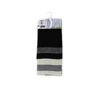 Lot de 2 torchons JACQUARD noir en coton