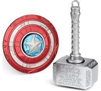 Lot de 2 toupies pour enfants et adultes - Jouets sensoriels - En métal - Blocs de cubes - Deux modes pour soulager l'anxiété, le stress et la concentration - Jouet pour l'autisme