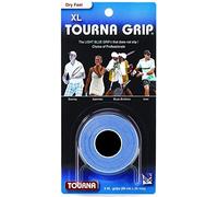 Tourna Tennis 3 XL Overgrips Absorbent Dry Feel Tournagrip Blue (2-Pack)