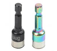 Lot de 2 tourne-écrous hexagonaux de 8 mm avec manchon à bille en acier non magnétique pour fonction adaptateur de douille dans la configuration d'équipement semi-conducteur