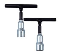 Lot de 2 tourne-écrous papillon électriques avec poignée en T | Outils de clés à douille | Outil manuel polyvalent pour fixation rapide, assemblage et projets de bricolage