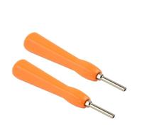 Lot de 2 tournevis de sécurité 3,8 mm 4,5 mm Outil de réparation Gamebit Manche orange en acier trempé pour cartouche SFC MD N64 NES SNES