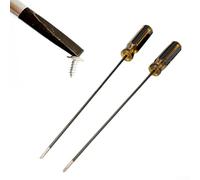 Lot de 2 tournevis extra longs, 30,5 cm fendus et cruciformes en acier au chrome vanadium, pour machine à coudre et réparation de voiture, 38,1 cm de longueur totale, kit d'outils à main robustes