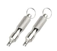 Lot de 2 tournevis portables pour valves de pneus - Outil de dégonflage pour moteur de voiture - Réparation de pneus universels durables