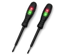 Lot de 2 Tournevis Testeur De Tension 2en-1, 12-220V Tournevis Magnétique À Couple Fort Élevé, Détecteur D'électricité Lumineux Bicolore, Stylo De Test Électrique Réactif pour La Détection