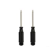 Lot de 2 tournevis Torx de sécurité pour T15 pour T30 - Embouts inviolables pour Xbox pour PS5 - Outils de réparation de matériel de jeu - Noir et jaune - 110 mm (T25)