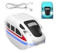 Lot de 2 Train Electrique Enfant pour Circuit 3D Anti-Gravité - Train Enfant Compatible avec Goody King, Rechargeable USB, Jouet de Construction Créatif pour Garçons et Filles de 4 à 12 Ans