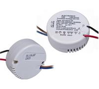 Lot de 2 transformateurs LED ronds 12 V 1 A 12 W 55 x 22 mm