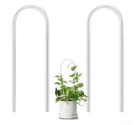 Lot de 2 treillis Pothos Hoya en acrylique transparent de 35 cm - Cadre de support d'escalade pour plantes d'intérieur et d'extérieur en forme de U - Pour plantes Monstera, lierre et vigne (35 cm)