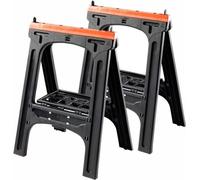 Lot de 2 tréteaux pliants - TOOD - Charge maximale 200 kg - Dimensions 60x10x80 cm