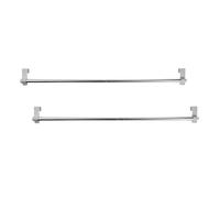 Lot de 2 Tringles à Rideau Extensibles pour Fenêtres et Portes Prête à Poser avec Crochets de Fixation Ajustable de 60 à 105 cm
