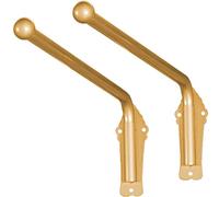 Lot de 2 tringles à rideaux robustes à bras oscillant de 70 cm pour panneaux latéraux, draperie, porte d'entrée et fenêtre - Solution élégante et de décoration d'intérieur