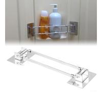 Lot de 2 tringles d'angle rétractables pour salle de bain pour ranger les serviettes, le shampooing, le gel douche et les petites fournitures de bain pour camping-cars (1 pièce)