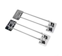 Lot de 2 tringles d'angle rétractables pour salle de bain pour ranger les serviettes, le shampooing, le gel douche et les petites fournitures de bain pour camping-cars