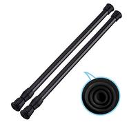 Lot de 2 tringles de tension de douche de 15,7 à 71,1 cm, petites tringles à rideaux réglables en largeur extensibles télescopiques à ressort pour ustensiles de cuisine, s'adaptent aux espaces pour