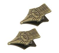 Lot de 2 trombones rétro en métal pour journal intime, planificateur, notes, document, gestion des reçus, pinces à documents en métal pour notes