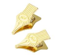 Lot de 2 trombones rétro pour notes, marque-pages, pinces latérales, pinces de scrapbooking, pinces pour journal, agenda, bloc-notes, pinces inoxydables
