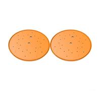 Lot de 2 trous de drainage pour plantes conçus pour promouvoir des systèmes racinaires plus sains en améliorant le drainage de l'eau et en réduisant le poids du sol dans les pots (orange)