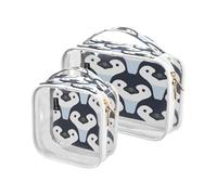 Lot de 2 trousse de maquillage de voyage transparente pour bébé pingouin mignon pour femme, homme, fille, pingouin, trousse de toilette pour voyage, nécessité de voyage, Multiples, trousse de toilette