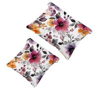 Lot de 2 trousses de maquillage colorées avec 320 poches pour sacs à main, trousse de maquillage étanche, pochette de maquillage, portable sans fermeture éclair, Multicolore 01., A:7.1x5.8in/18x14.8cm