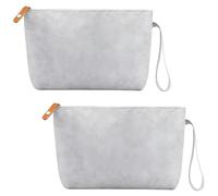 Lot de 2 trousses de maquillage pour futures mamans, cadeaux pour femmes enceintes, cadeau de maman, cadeau pratique pour la naissance, grise, pour la grossesse et la fête prénatale