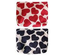 Lot de 2 trousses de toilette pour femmes, trousse de maquillage femme, pochette cosmétique voyage, sac rangement portable, rouge, Taille unique, Moderne