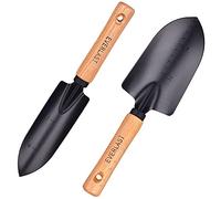 Lot de 2 truelles de Jardin en Acier Inoxydable - pour Enfants - Noir