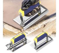 Lot de 2 truelles de lissage et fraises à joints pour béton - 28 x 10 cm - 1,3 mm - En acier inoxydable - Avec poignée souple - Outils de construction sèche - Outil précis pour plâtre, ciment de stuc