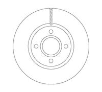 Lot de 2 TRW Automotive Disque de frein DF6509 pour Ford Fiesta B-Max 1751584