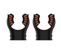 Lot de 2 tuba en silicone pour plongée, embouchure de plongée, embout buccal compatible avec la plupart des régulateurs standard