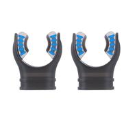 Lot de 2 tuba en silicone pour plongée, embouchure de plongée, embout buccal compatible avec la plupart des régulateurs standard